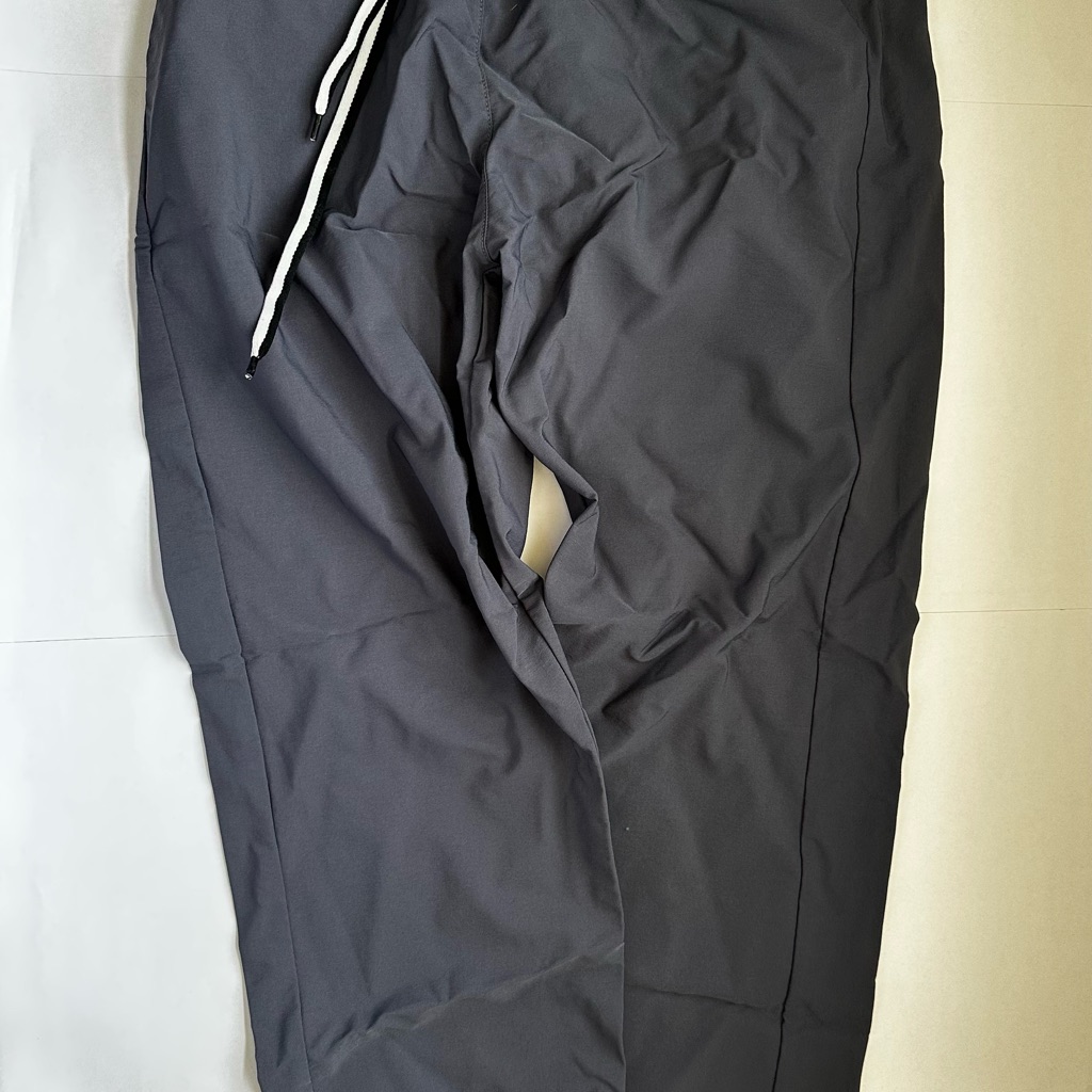 Gray Athletic Pants With Drawstring